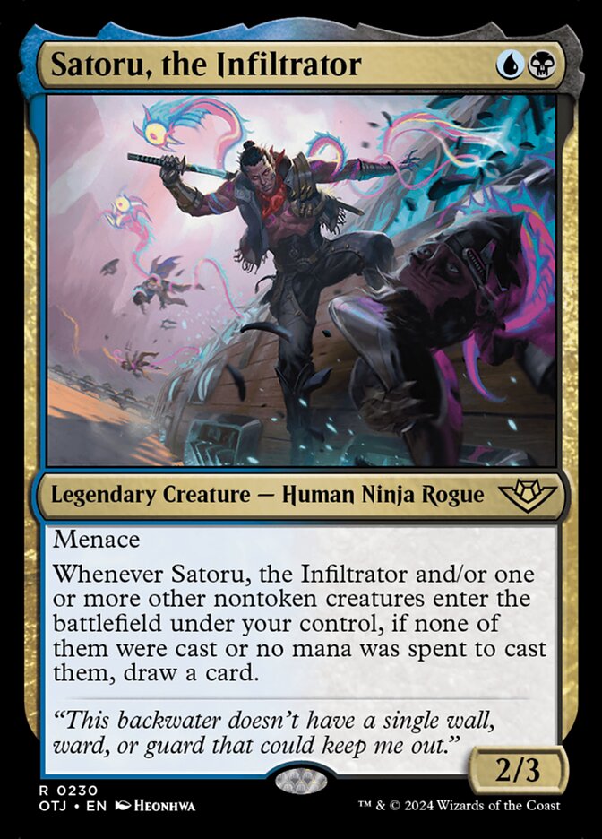 Satoru, the Infiltrator 230/286 (Outlaws of Thunder Junction)  | Good Games Adelaide SA