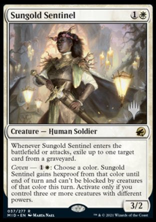 Sungold Sentinel (Promo Pack) [Innistrad: Midnight Hunt Promos] | Good Games Adelaide SA