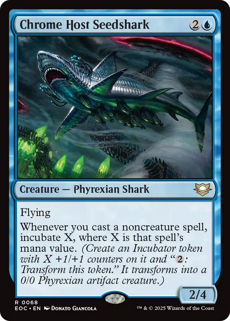 Chrome Host Seedshark [Edge of Eternities Commander] | Good Games Adelaide SA