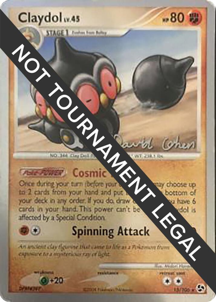 Claydol 2009 David Cohen 15/106 (World Championship Decks)  | Good Games Adelaide SA