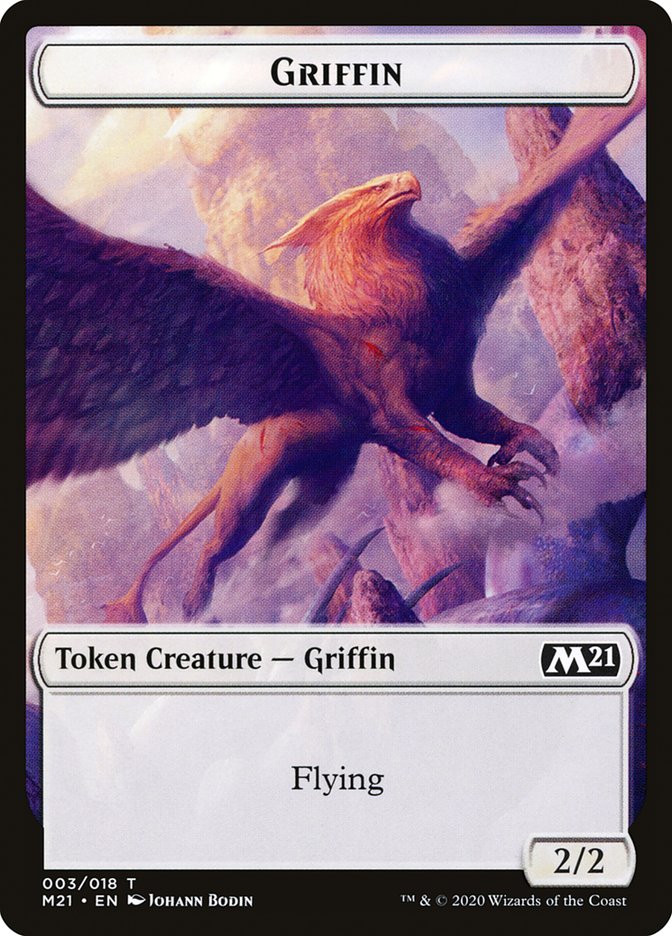 Goblin Wizard // Griffin Double-sided Token [Core Set 2021 Tokens] | Good Games Adelaide SA