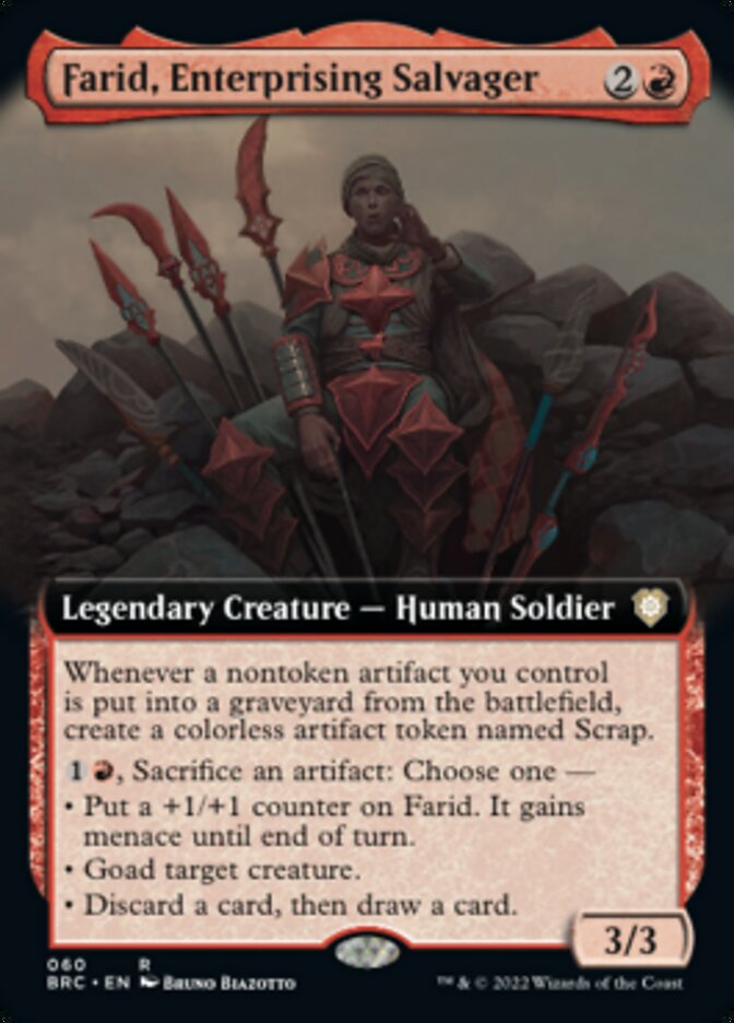 Farid, Enterprising Salvager (Extended Art) [The Brothers' War Commander] | Good Games Adelaide SA