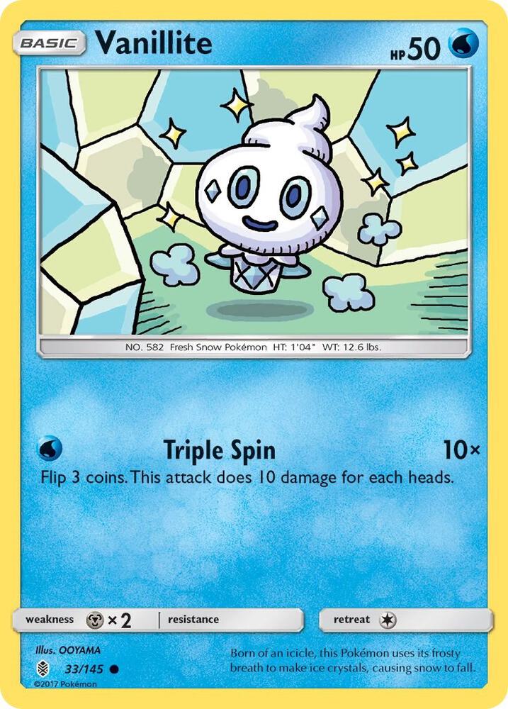 Vanillite 33/145 (SM - Guardians Rising)  | Good Games Adelaide SA