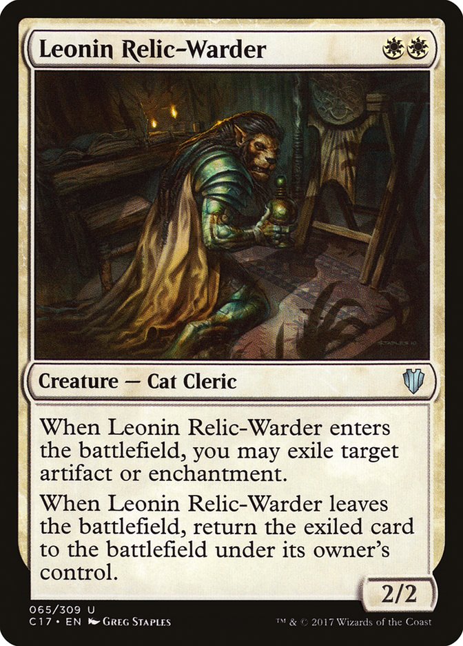 Leonin Relic-Warder 65 (Commander 2017)  | Good Games Adelaide SA