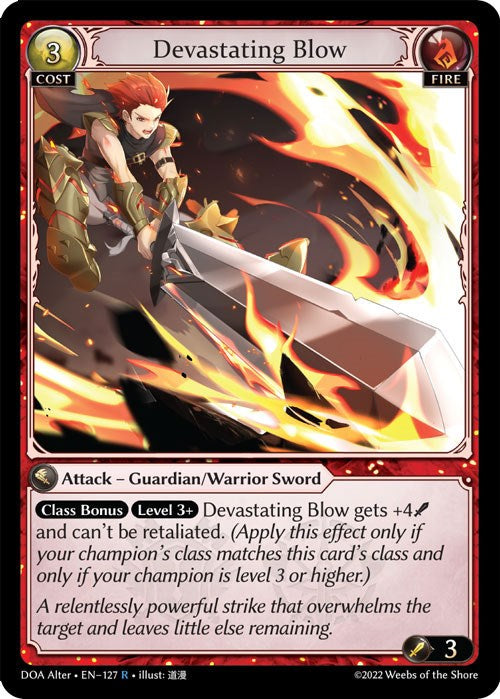 Devastating Blow (127) [Dawn of Ashes: Alter Edition] | Good Games Adelaide SA