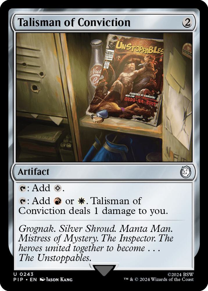 Talisman of Conviction 243 (Universes Beyond: Fallout)  | Good Games Adelaide SA