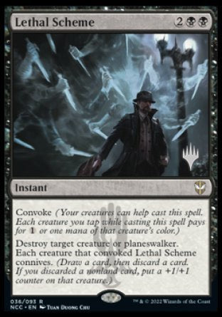 Lethal Scheme (Promo Pack) [Streets of New Capenna Commander Promos] | Good Games Adelaide SA