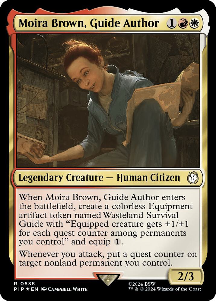 Moira Brown, Guide Author 638 (Universes Beyond: Fallout)  - Foil | Good Games Adelaide SA
