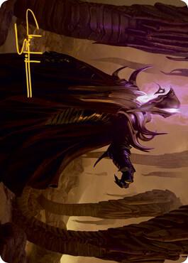 Extus Oriq Overlord Art Card Gold Stamped Signature 26 (Art Series: Strixhaven)  | Good Games Adelaide SA