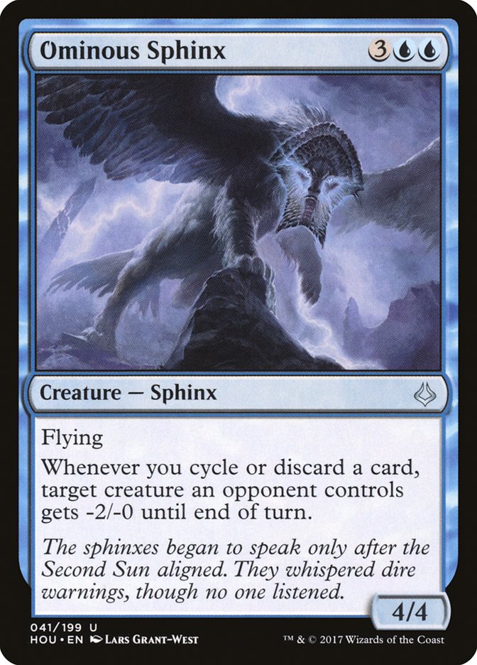 Ominous Sphinx 41 (Hour of Devastation)  - Foil | Good Games Adelaide SA