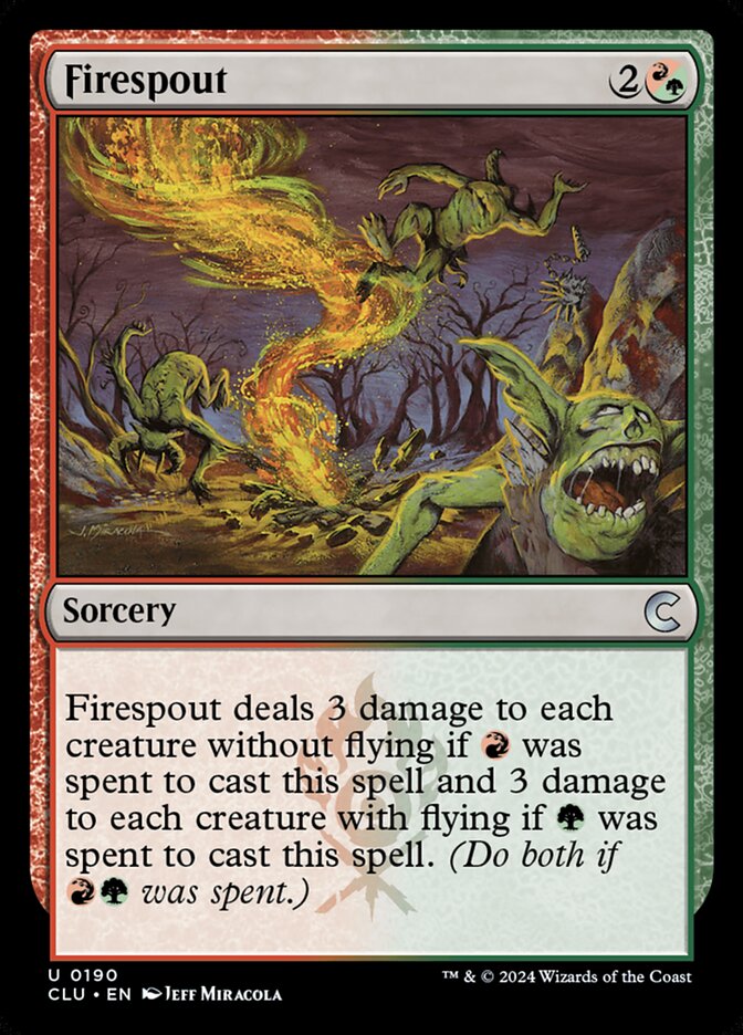 Firespout 190 (Ravnica: Clue Edition)  | Good Games Adelaide SA