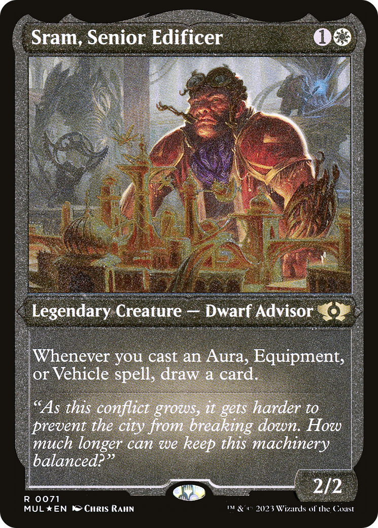 Sram, Senior Edificer (Foil Etched) [Multiverse Legends] | Good Games Adelaide SA