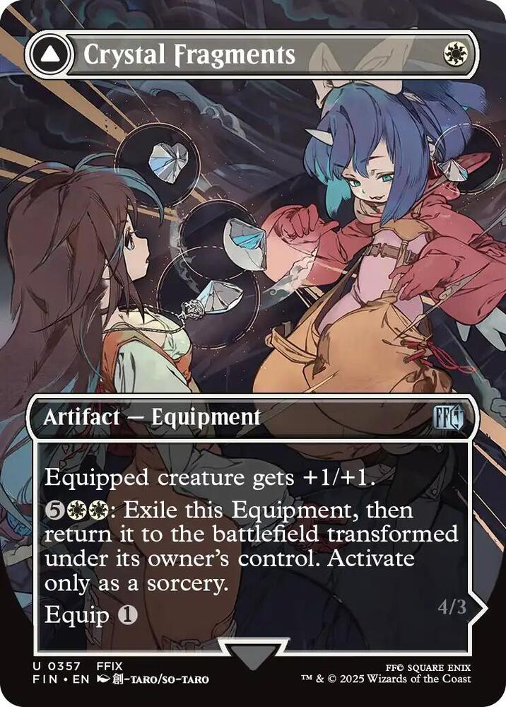 Crystal Fragments Borderless 357 (FINAL FANTASY)  - Foil | Good Games Adelaide SA