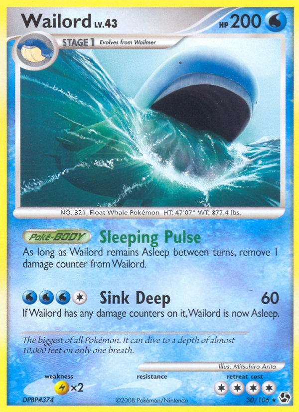 Wailord (30/106) [Diamond & Pearl: Great Encounters] | Good Games Adelaide SA
