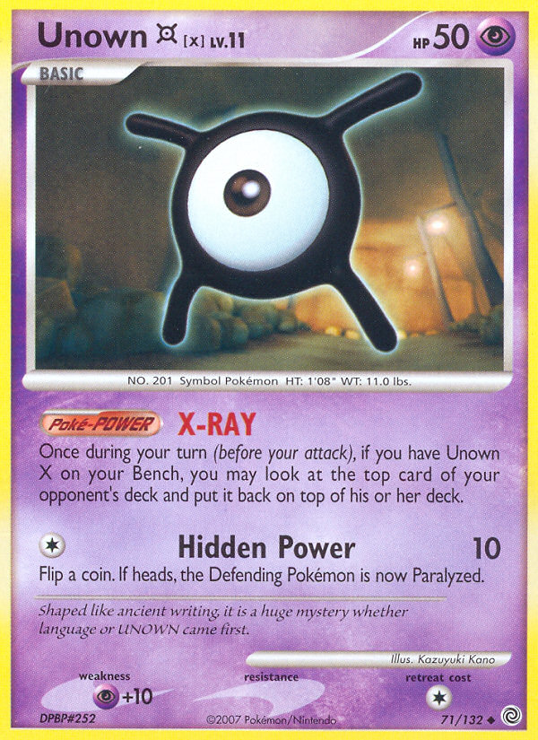 Unown X (71/132) [Diamond & Pearl: Secret Wonders] | Good Games Adelaide SA