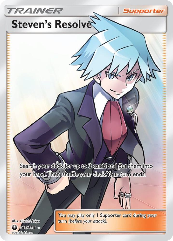 Steven's Resolve Full Art 165/168 (SM - Celestial Storm)  - Holofoil | Good Games Adelaide SA