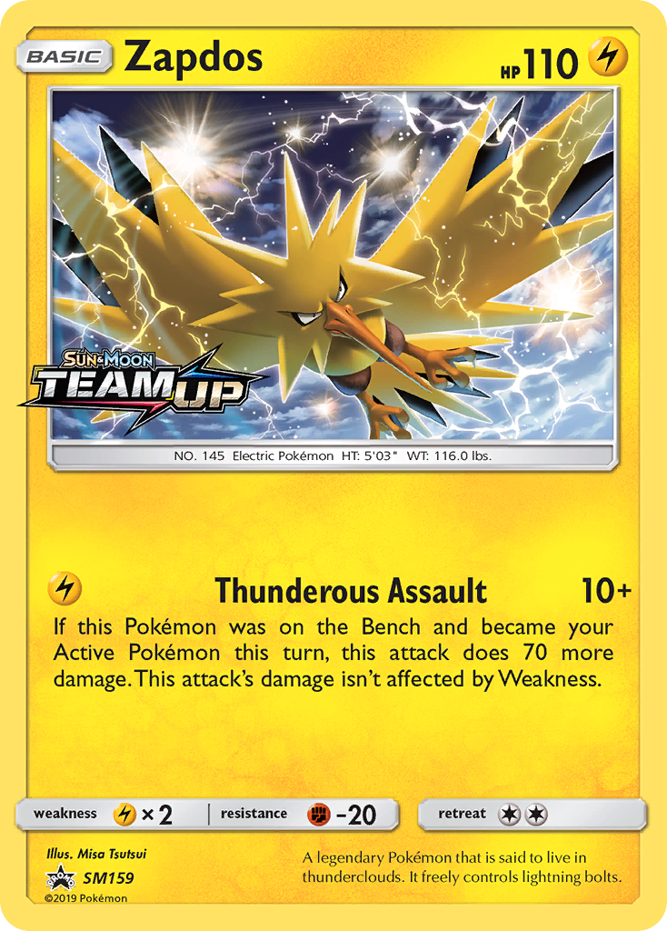 Zapdos (SM159) [Sun & Moon: Black Star Promos] | Good Games Adelaide SA