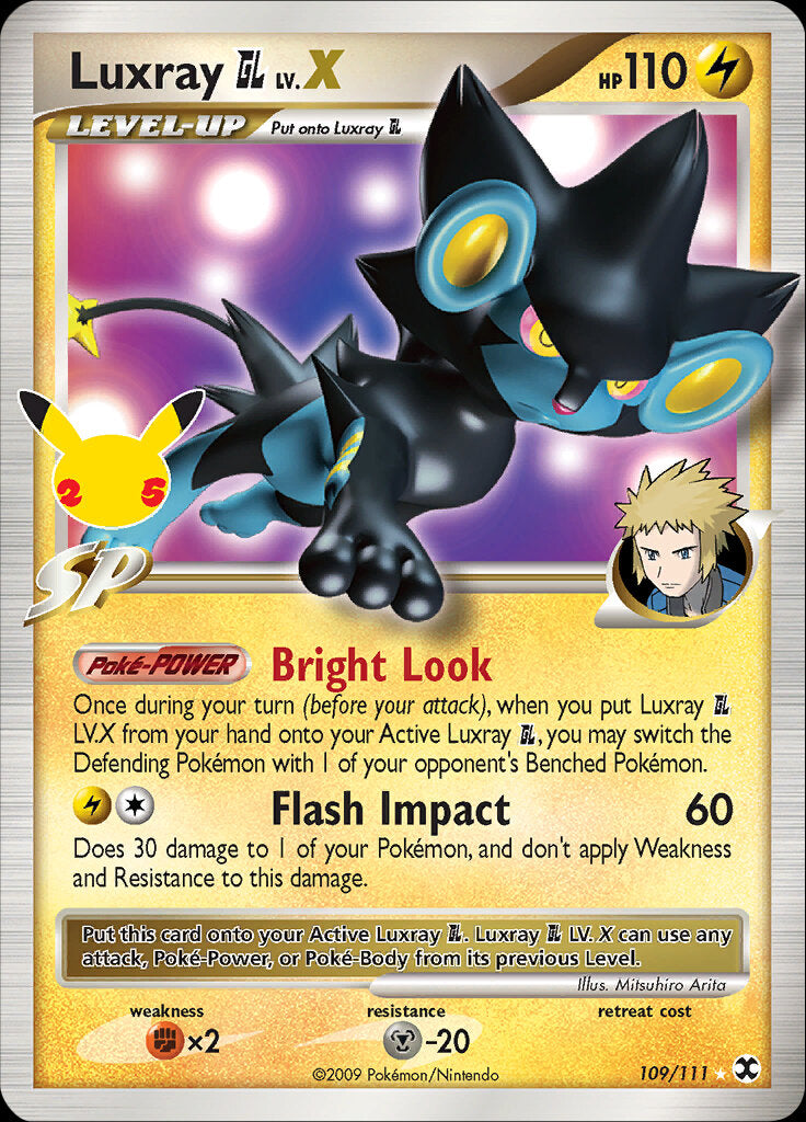 Luxray GL LV.X (109/111) [Celebrations: 25th Anniversary - Classic Collection] | Good Games Adelaide SA
