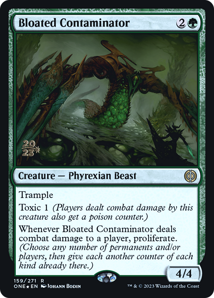 Bloated Contaminator [Phyrexia: All Will Be One Prerelease Promos] | Good Games Adelaide SA