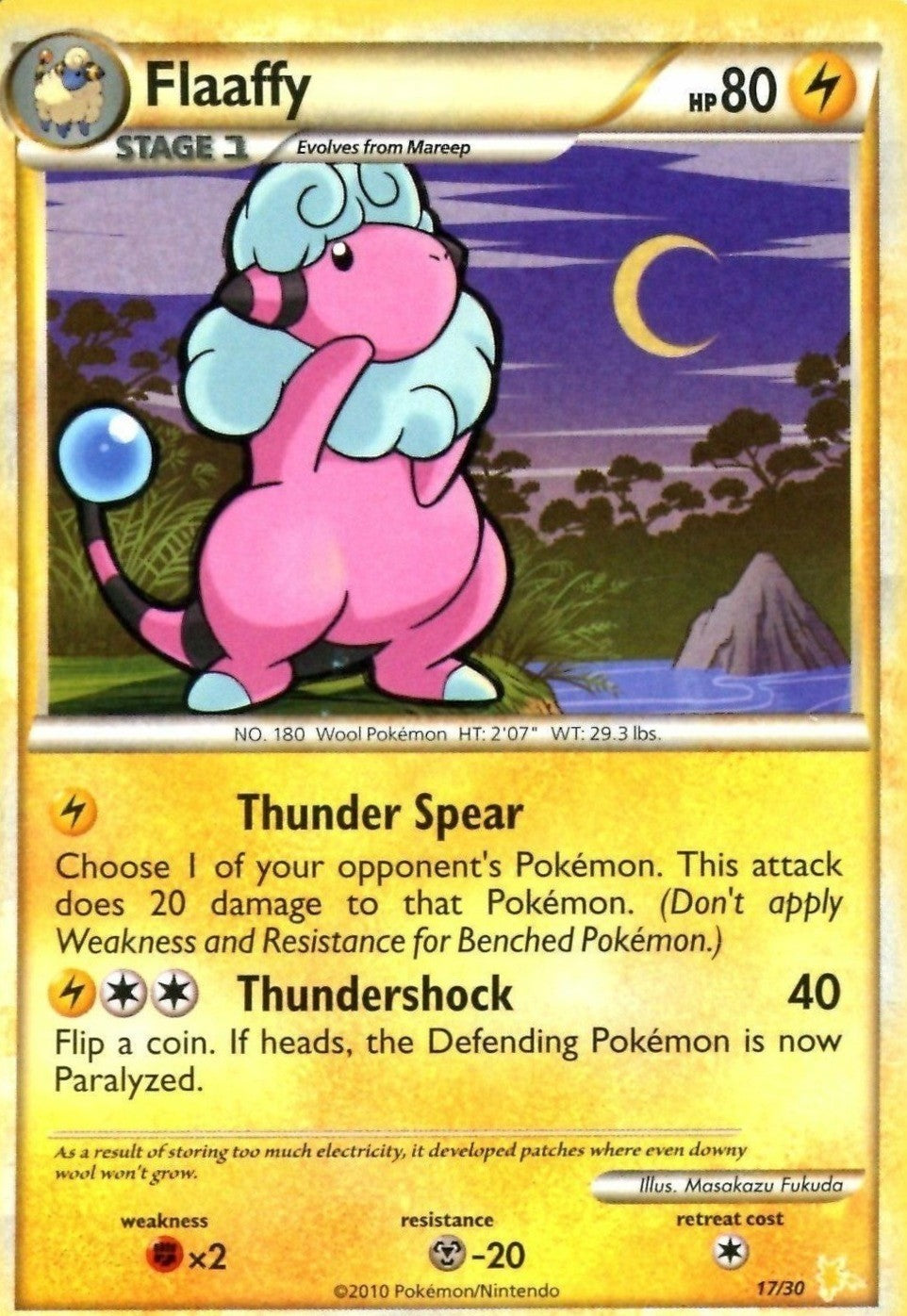 Flaaffy (17/30) [HeartGold & SoulSilver: Trainer Kit - Raichu] | Good Games Adelaide SA