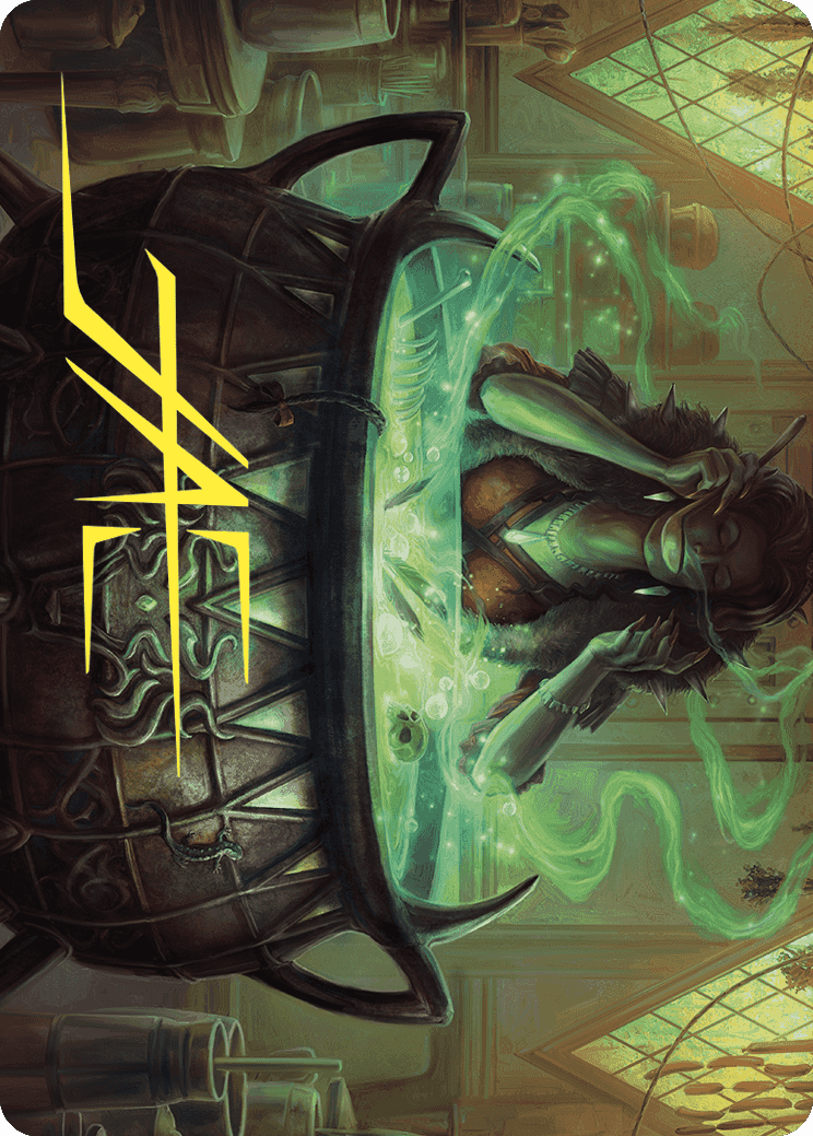 Agatha's Soul Cauldron Art Card (Gold-Stamped Signature) [Wilds of Eldraine Art Series] | Good Games Adelaide SA