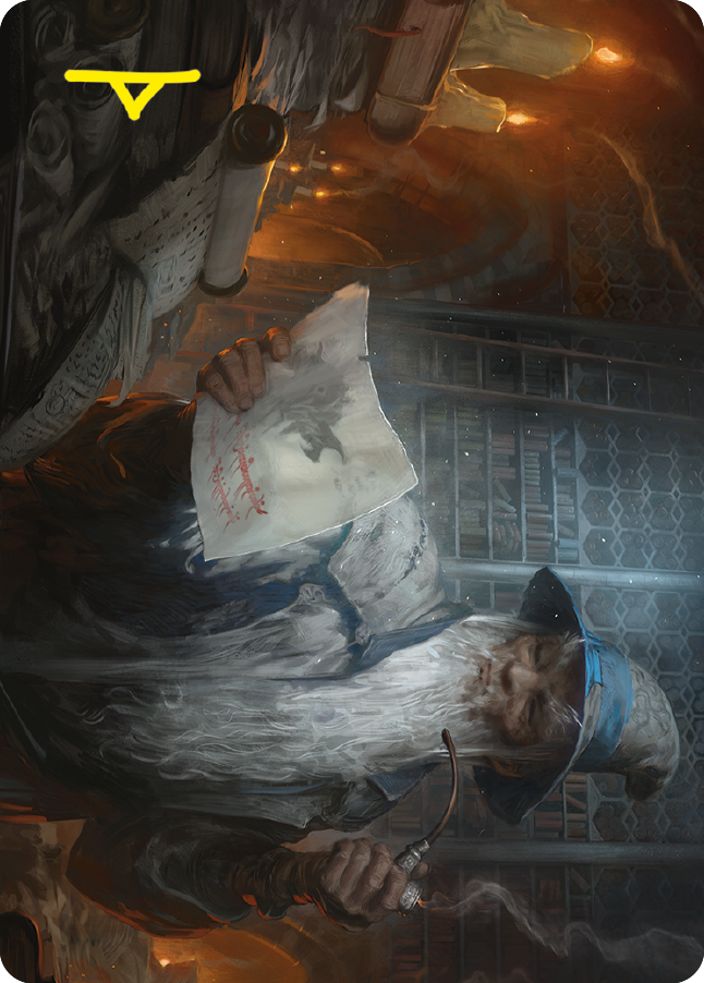 Learn from the Past Art Card (Gold-Stamped Signature) [The Lord of the Rings: Tales of Middle-earth Art Series] | Good Games Adelaide SA