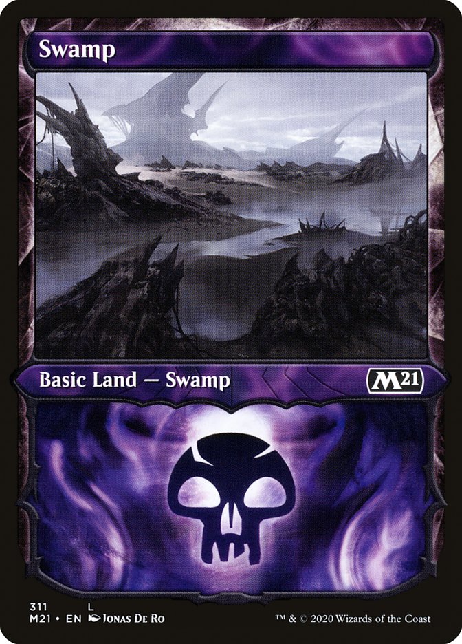 Swamp (Showcase) [Core Set 2021] | Good Games Adelaide SA