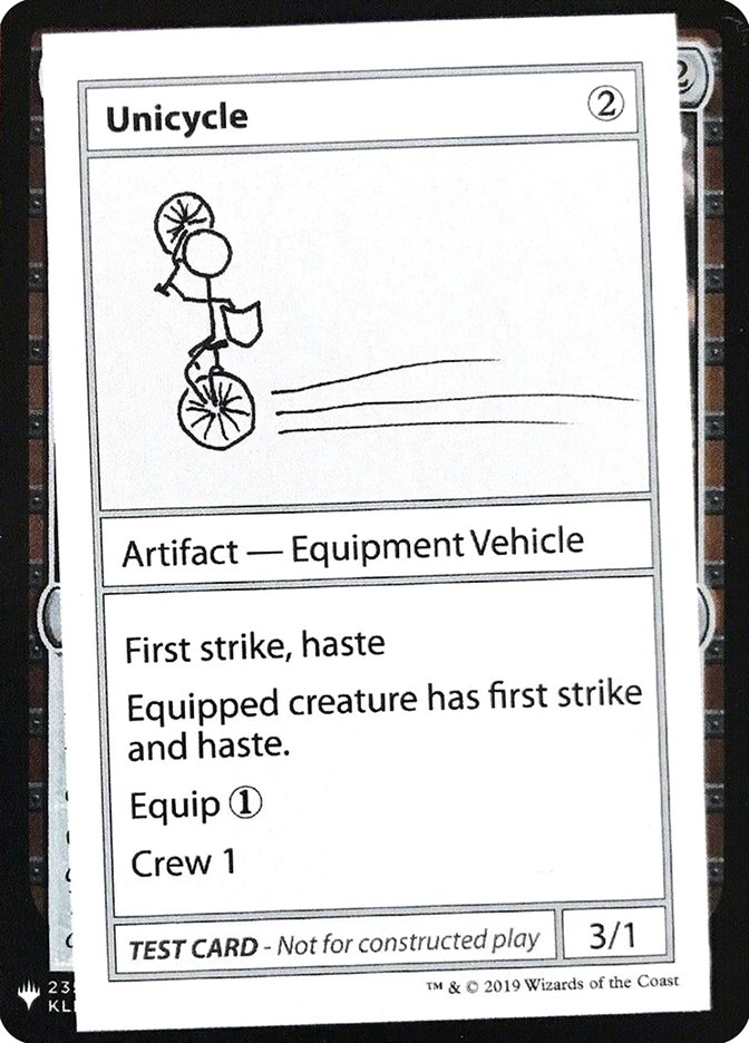 Unicycle [Mystery Booster Playtest Cards] | Good Games Adelaide SA