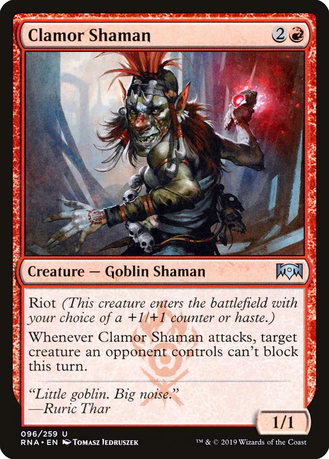 Clamor Shaman 96 (Ravnica Allegiance)  | Good Games Adelaide SA