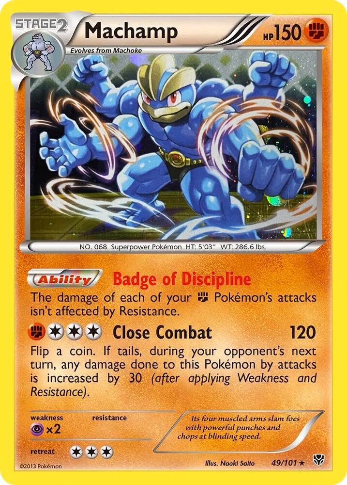 Machamp 49 101 Cosmos Holo 049/101 (Blister Exclusives)  - Holofoil | Good Games Adelaide SA