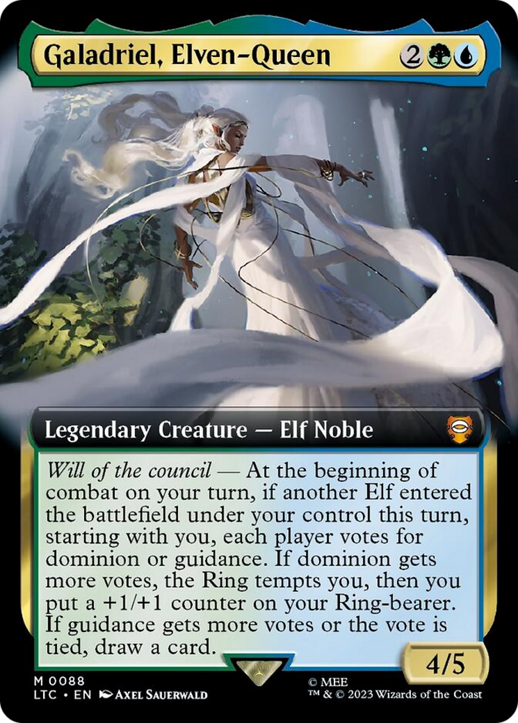 Galadriel, Elven-Queen (Extended Art) [The Lord of the Rings: Tales of Middle-Earth Commander] | Good Games Adelaide SA