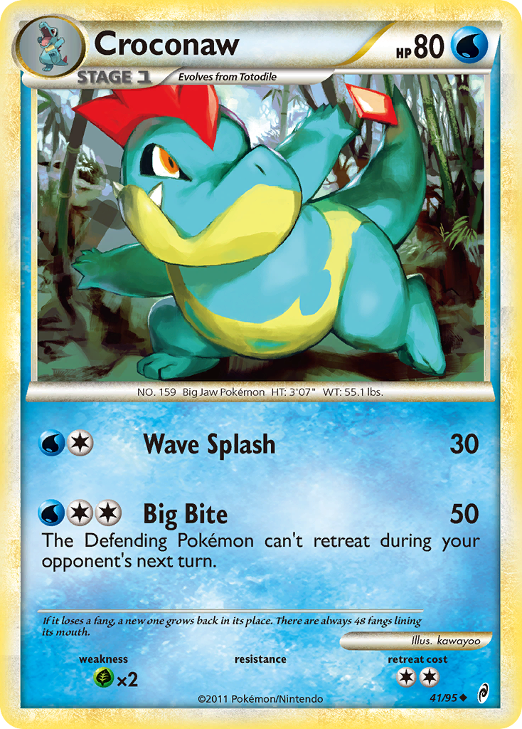 Croconaw (41/95) [HeartGold & SoulSilver: Call of Legends] | Good Games Adelaide SA