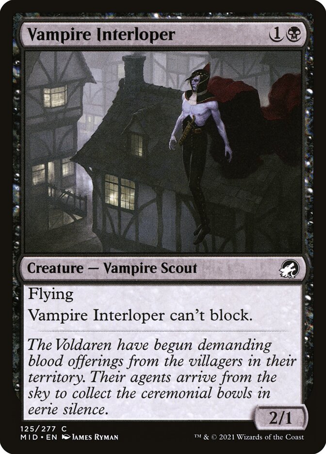 Vampire Interloper 125 (Innistrad: Midnight Hunt)  | Good Games Adelaide SA