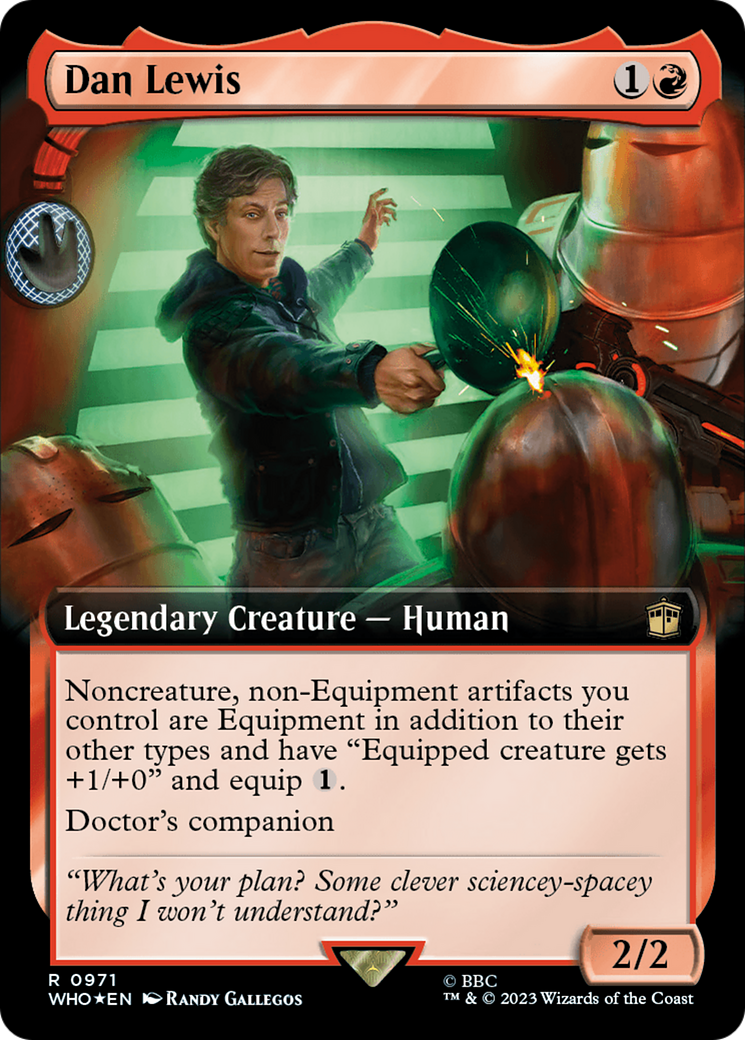 Dan Lewis (Extended Art) (Surge Foil) [Doctor Who] | Good Games Adelaide SA