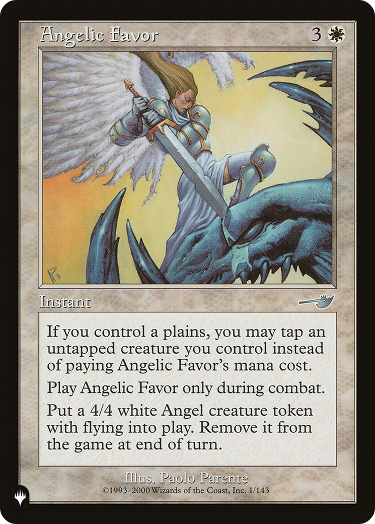 Angelic Favor [The List Reprints] | Good Games Adelaide SA