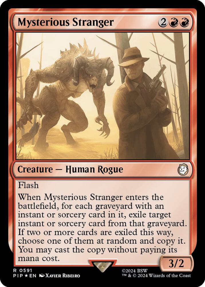 Mysterious Stranger 591 (Universes Beyond: Fallout)  - Foil | Good Games Adelaide SA