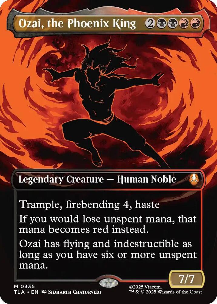 Ozai, the Phoenix King 335/286 (Avatar: The Last Airbender)  - Borderless Foil | Good Games Adelaide SA