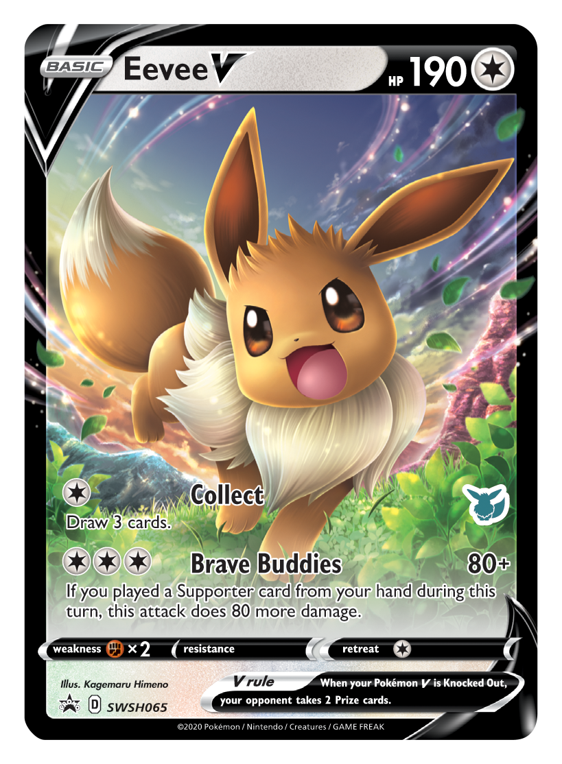 Eevee V (SWSH065) (Eevee Deck) [Battle Academy 2022] | Good Games Adelaide SA