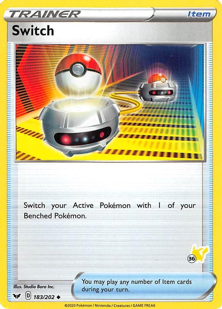 Switch 183 202 36 Pikachu Stamped 183/202 (Battle Academy 2022)  | Good Games Adelaide SA