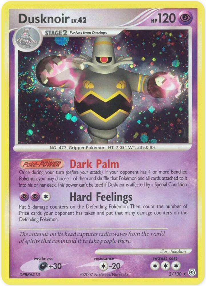 Dusknoir 2/130 (Diamond and Pearl)  - Holofoil | Good Games Adelaide SA