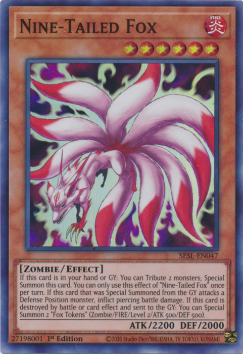Nine-Tailed Fox [SESL-EN047] Super Rare | Good Games Adelaide SA