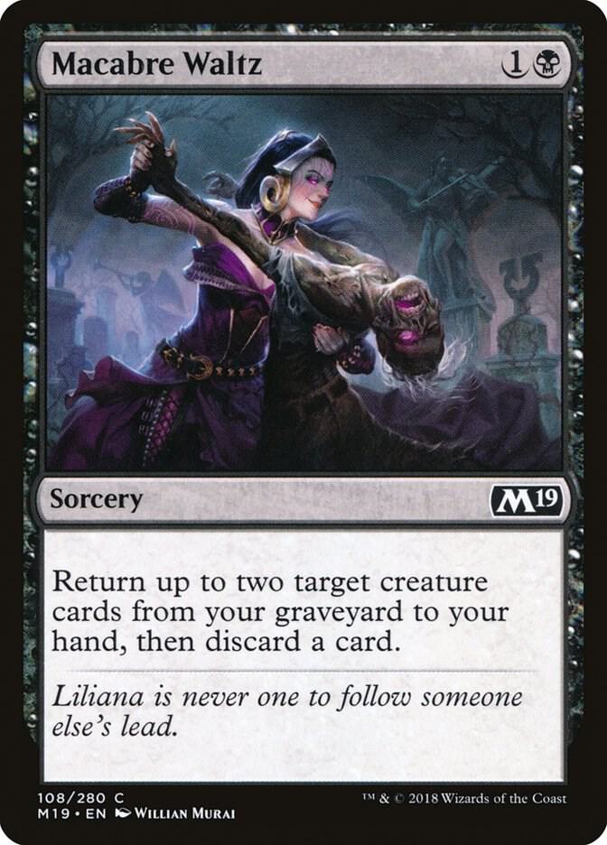 Macabre Waltz 108 (Core Set 2019)  - Foil | Good Games Adelaide SA