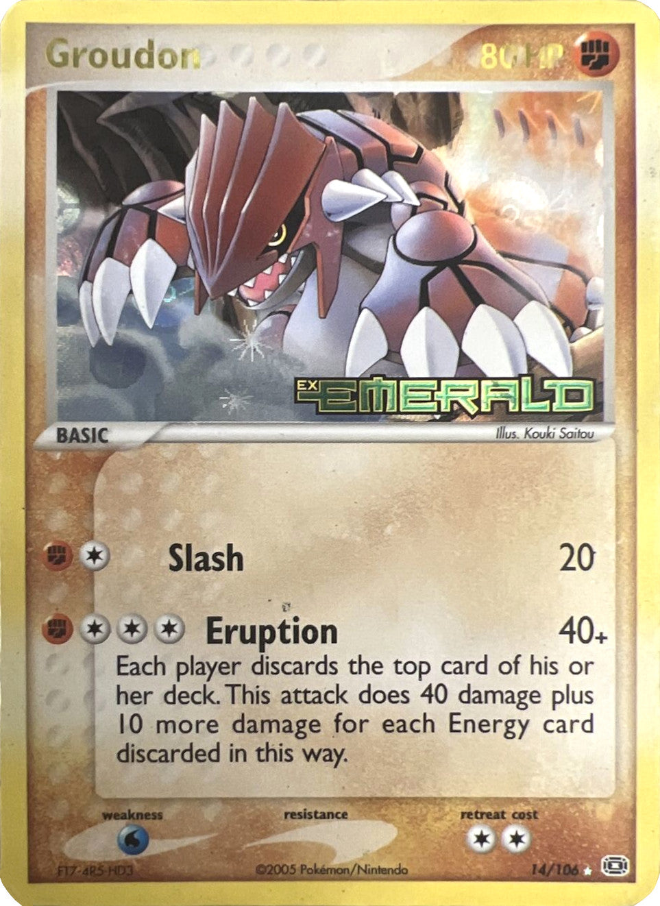 Groudon (14/106) (Stamped) [EX: Emerald] | Good Games Adelaide SA
