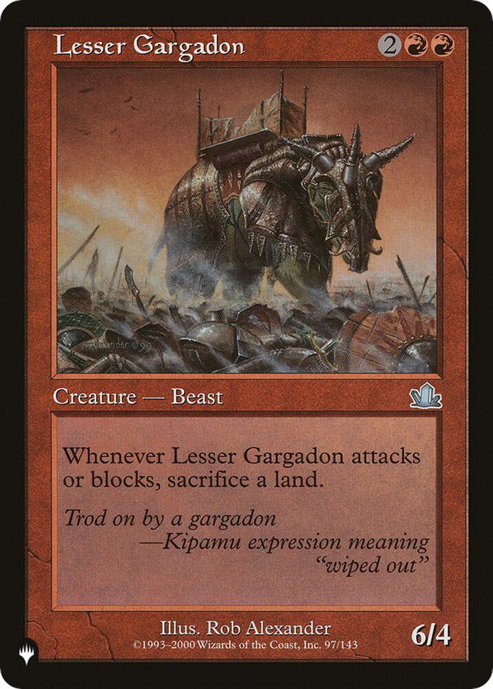 Lesser Gargadon 97/143 (The List Reprints)  | Good Games Adelaide SA