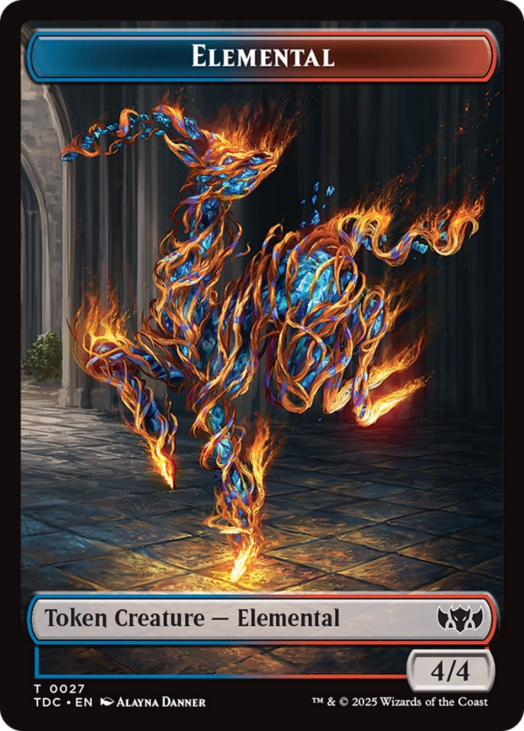 Elemental (0027) // Monk Double-Sided Token [Tarkir: Dragonstorm Commander Tokens] | Good Games Adelaide SA