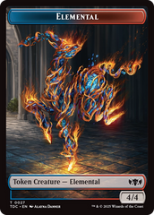 Elemental (0027) // Monk Double-Sided Token [Tarkir: Dragonstorm Commander Tokens] | Good Games Adelaide SA