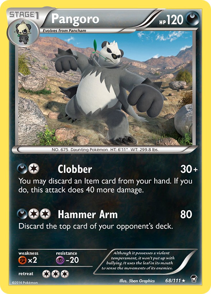 Pangoro (68/111) (Theme Deck Exclusive) [XY: Furious Fists] | Good Games Adelaide SA