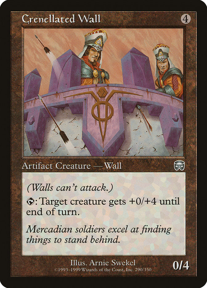Crenellated Wall 290 (Mercadian Masques)  | Good Games Adelaide SA