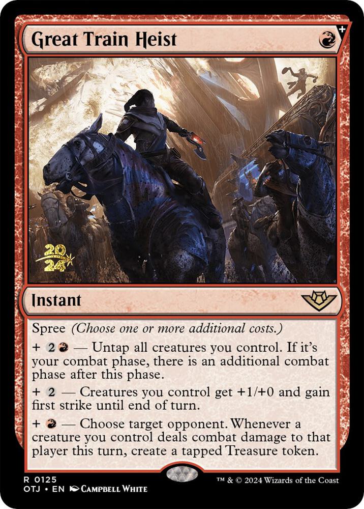 Great Train Heist 125 (Prerelease Cards)  - Foil | Good Games Adelaide SA