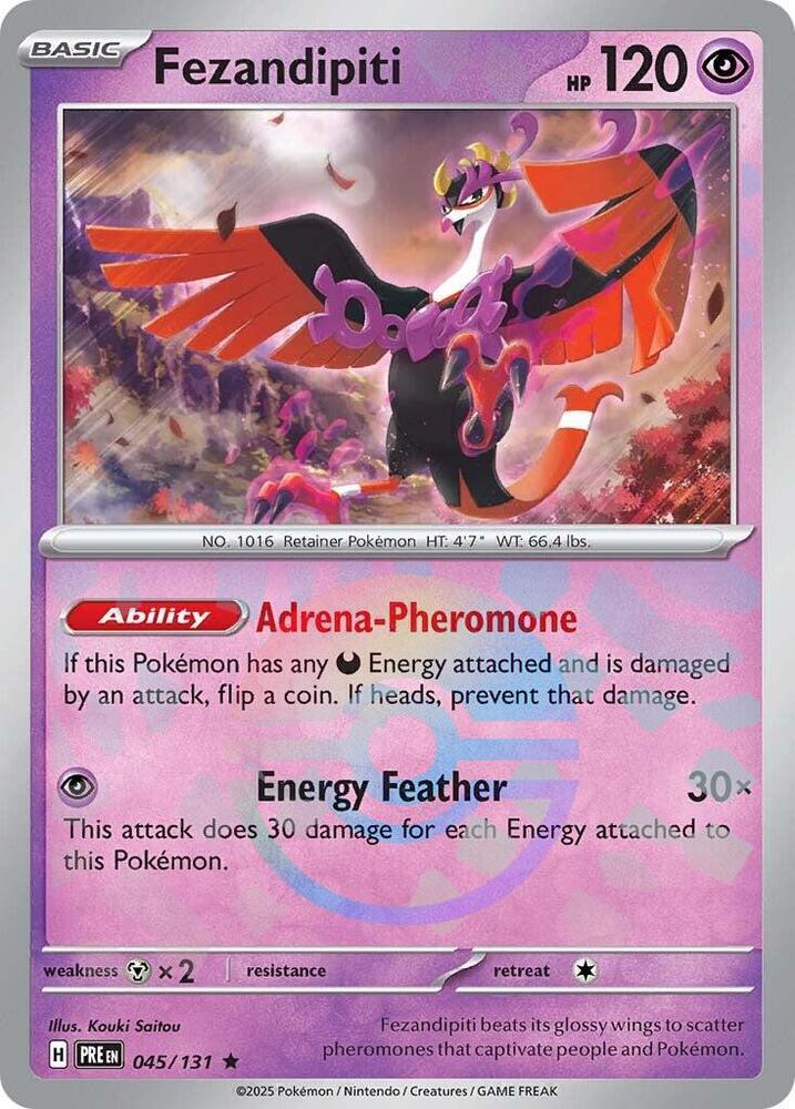 Fezandipiti (045/131) (Poke Ball Pattern) [Scarlet & Violet: Prismatic Evolutions] | Good Games Adelaide SA